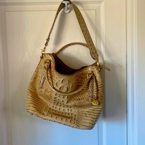 Brahmin satchel with removable strap (orig. $395) matching wallet (orig. $100).